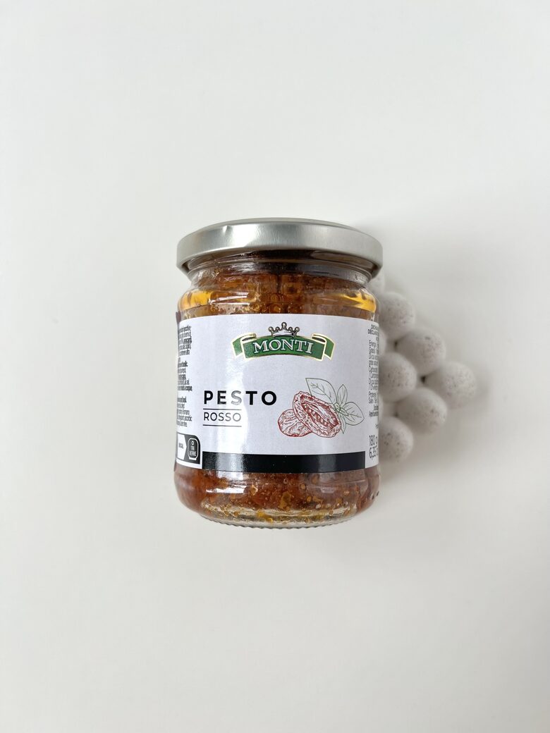 PESTO, NORD SALSE, AR SAULĒ KALTĒTIEM TOMĀTIEM, 180G
