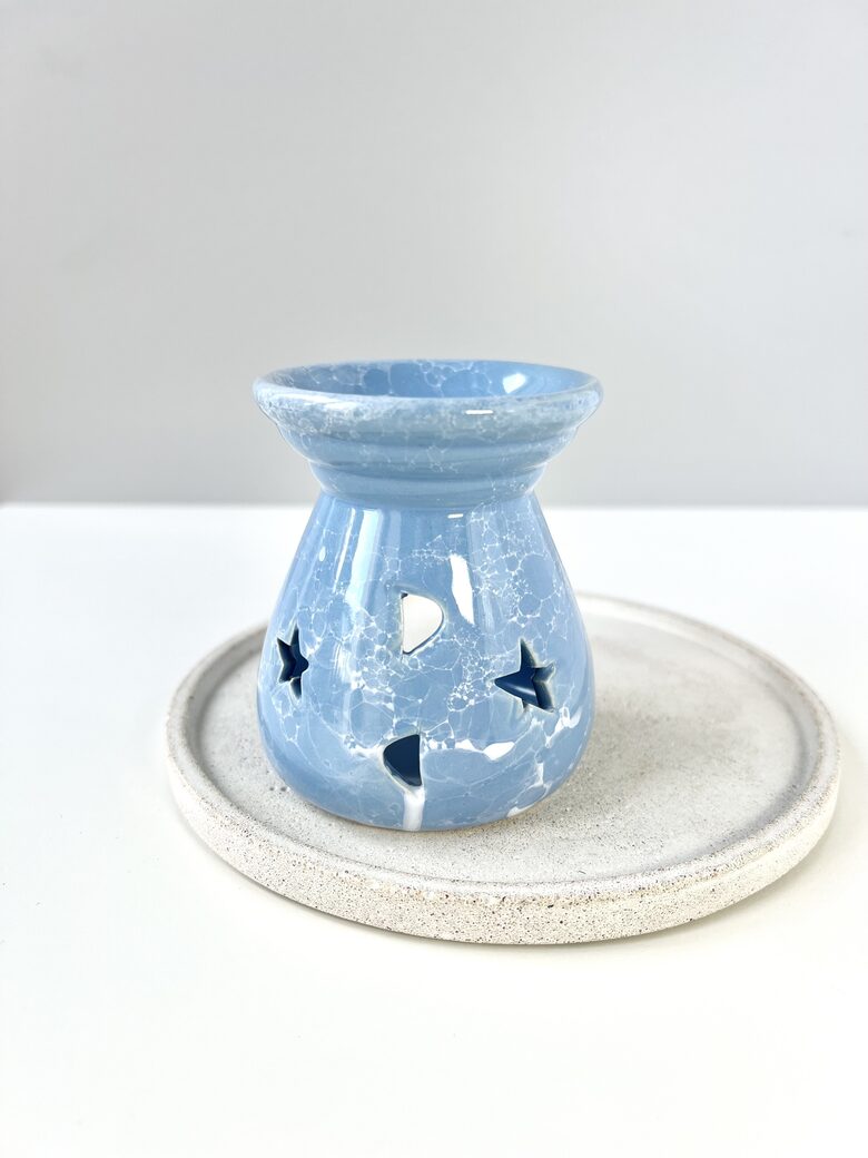 AROMALAMPA, VASKA KAUSĒŠANAI, AR ZVAIGZNĪTĒM, ZILA