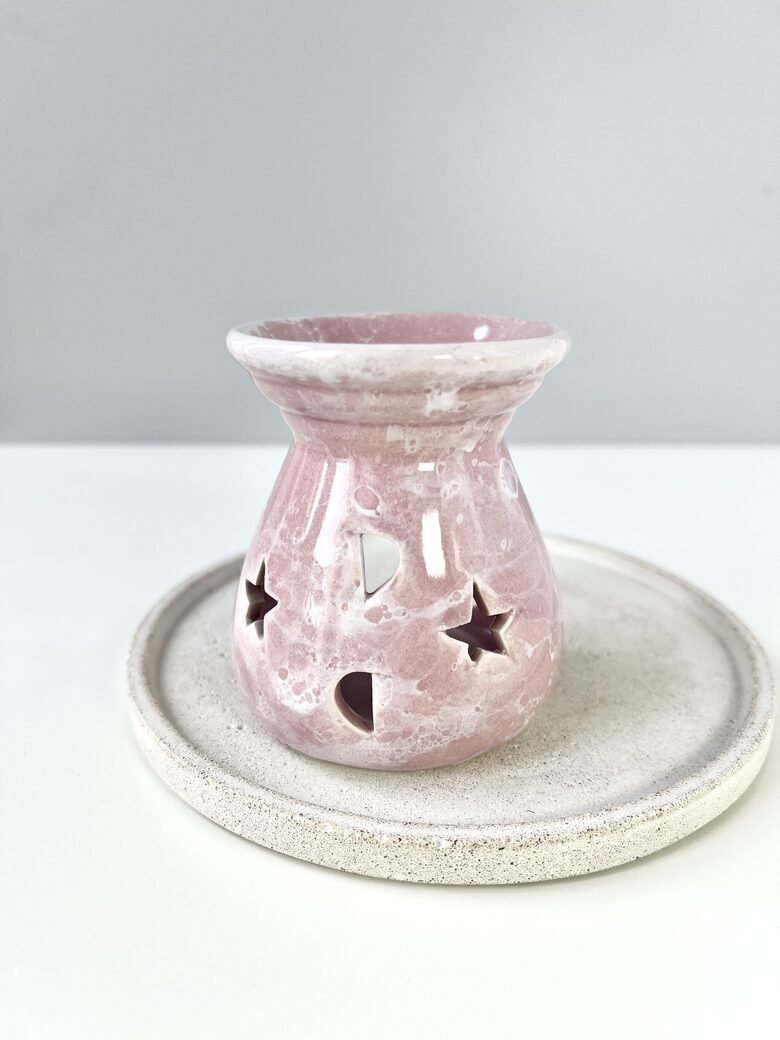 AROMALAMPA, VASKA KAUSĒŠANAI, AR ZVAIGZNĪTĒM, ROZĀ