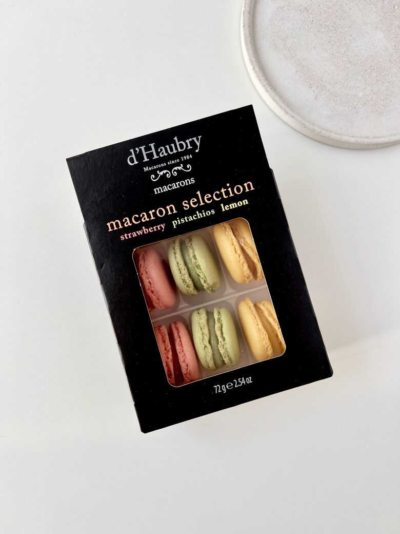 CEPUMI, D'HAUBRY, MACARONS, PISTĀCIJAS, CITRONU UN ZEMEŅU AROMĀTU, 6 GAB., 72G