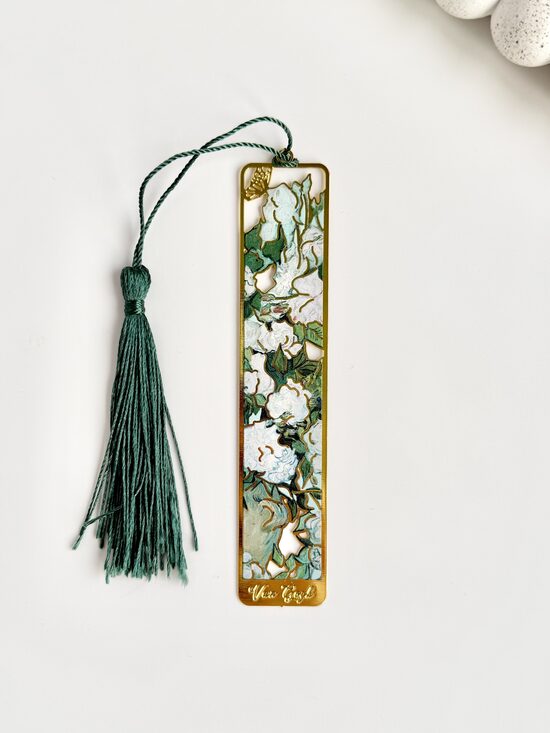 GRĀMATZĪME, METĀLA, AR ZIEDIEM, ZAĻA