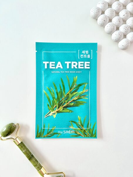 SEJAS MASKA, TEA TREE, THE SAEM, TĒJAS KOKU