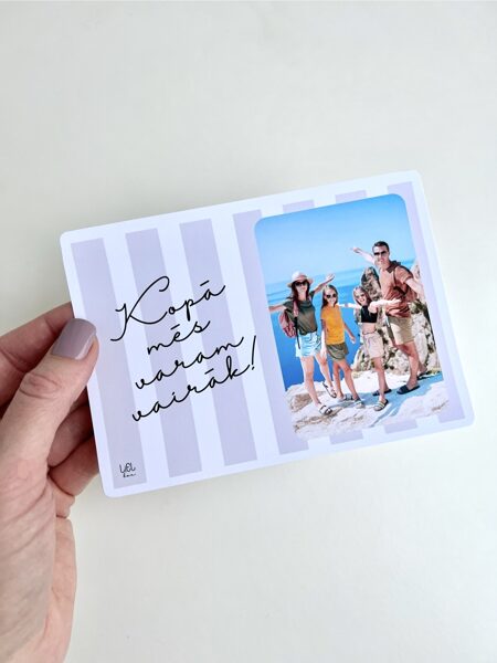 APSVEIKUMA KARTĪTE, AR TAVU FOTO, Kopā mēs varam vairāk!