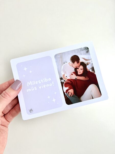 APSVEIKUMA KARTĪTE, AR TAVU FOTO, Mīlestība mūs vieno!